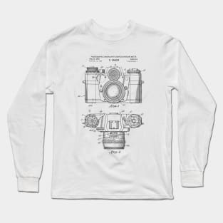 Vintage Camera Patent Print 1962 Long Sleeve T-Shirt